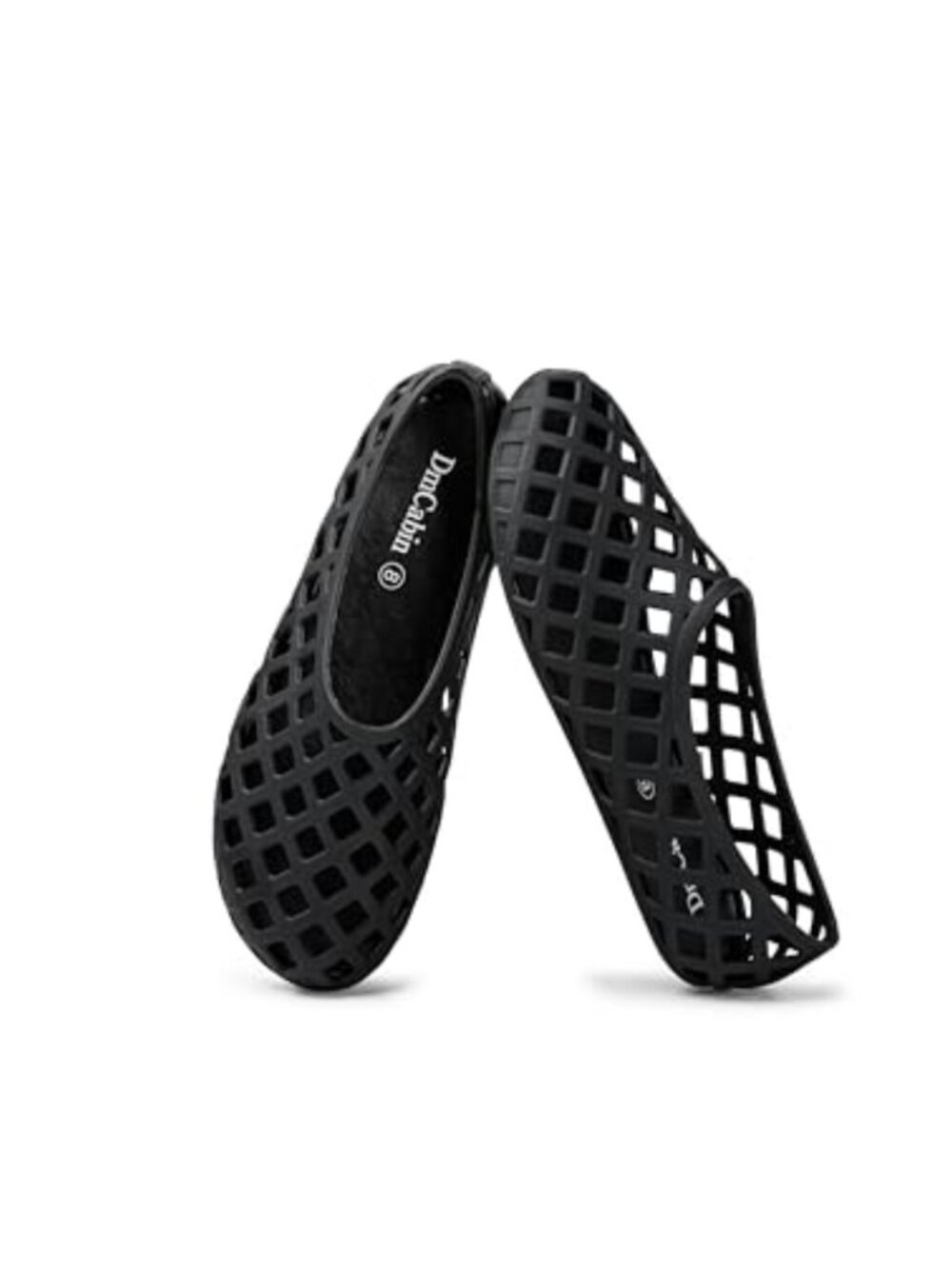 Women's Jelly Shoes Mesh Ballet Flats Breathable Woven Fisherman Style Slip On
